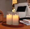 3 pcs LED Candles Create A Cozy And Sophisticated Atmosphere With Our Flameless LED Pillar Candles, Large 6" X 3" Candles