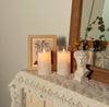 2 pcs LED Candles Create A Cozy And Sophisticated Atmosphere With Our Flameless LED Pillar Candles, Large 6